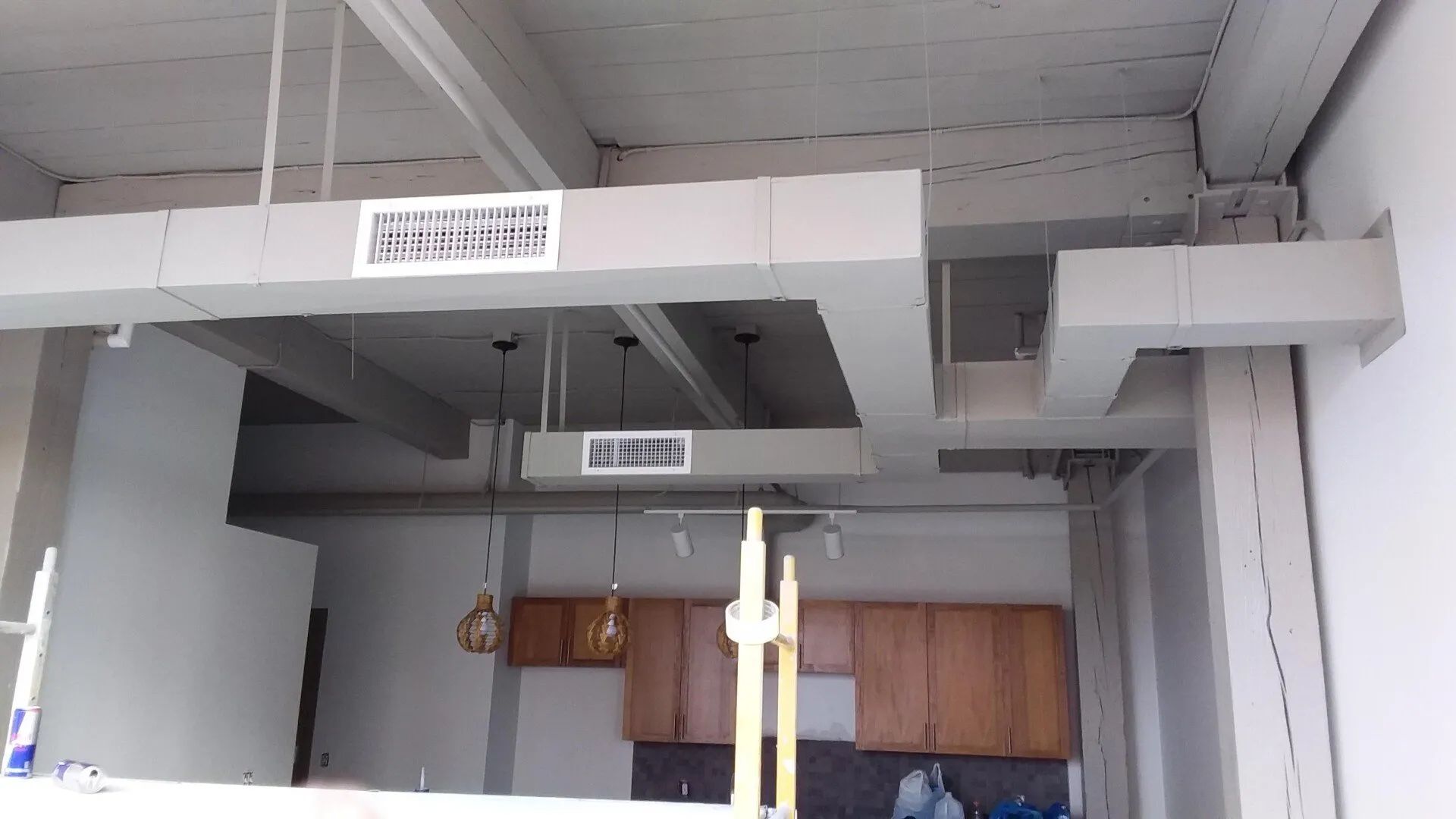 Finished duct work.