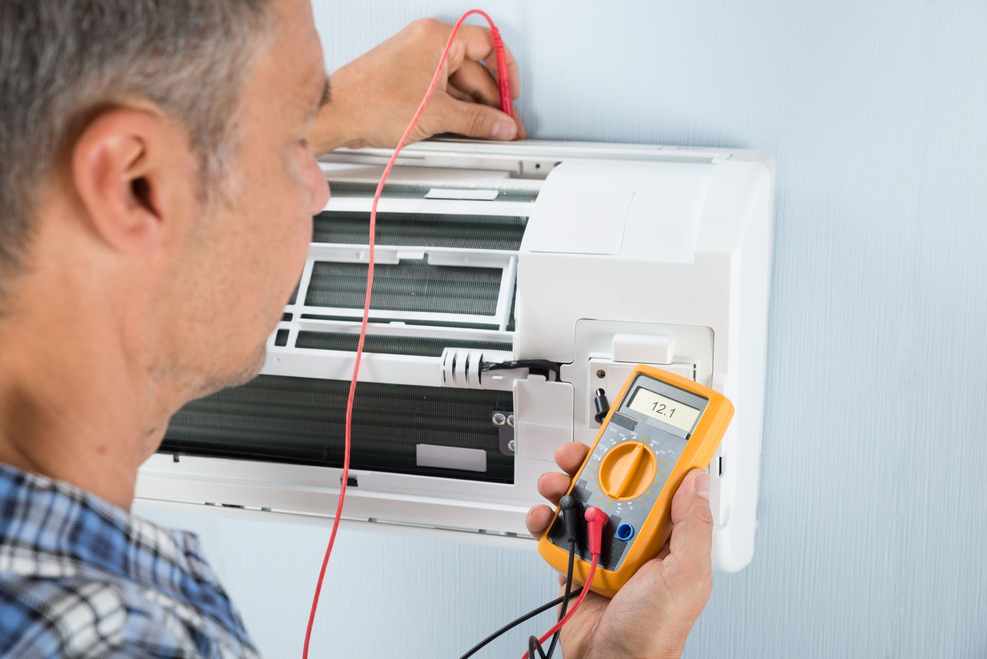 Voltage Testing on a air conditioning unit