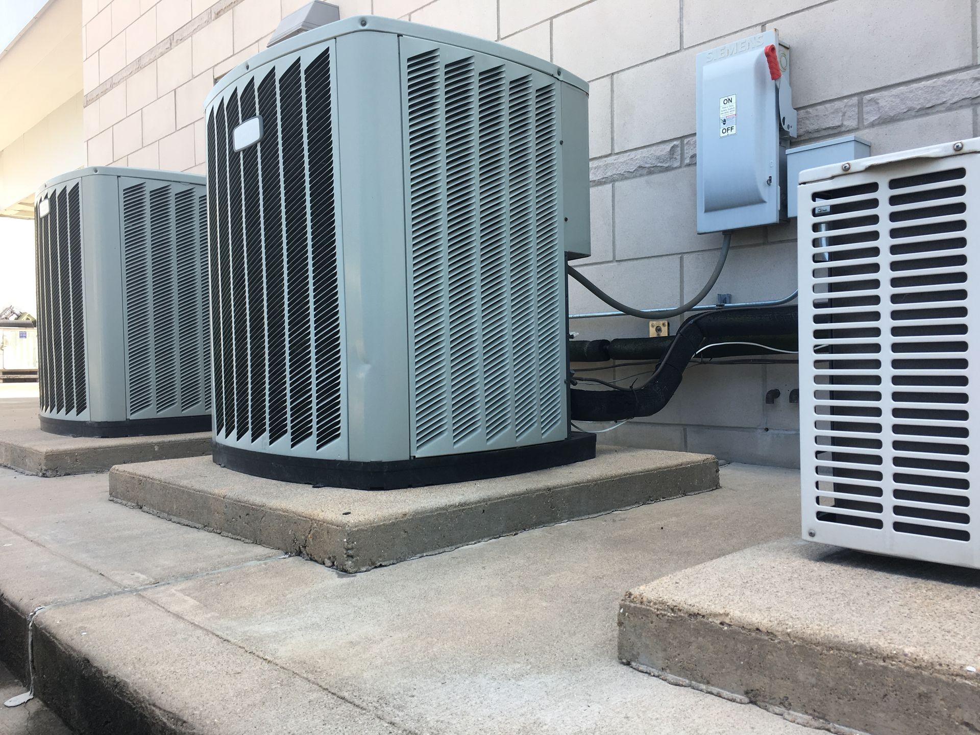 HVAC outdoor air conditioning units.  