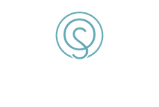 Teal circular logo with a stylized lowercase S centered on a white background