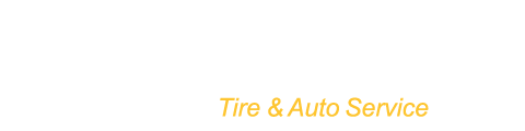 Logo with white text and