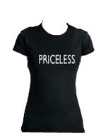 Priceless Fitted Ladies T-shirt