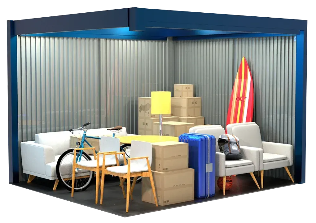 10 x 10 storage unit
