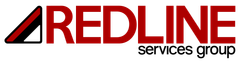Redline Service Group logo with red and black stylized text on a white background