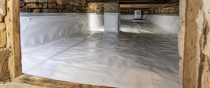 Sealing crawl space in Ohio basement