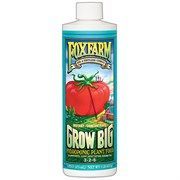 Bottle of FoxFarm Grow Big liquid plant fertilizer with tomato label and blue-green design