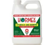 White plastic jug of VTRAMEX vitamin B1 and hormone concentrate with red and green label