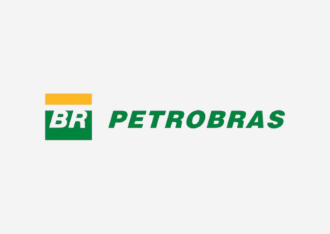 Logotipo da Petrobras: caixa verde e amarela com