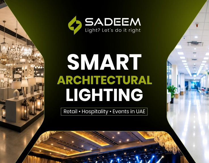 LED screen and digital signage display installed in a Dubai retail store by Sadeem Lighting Solution