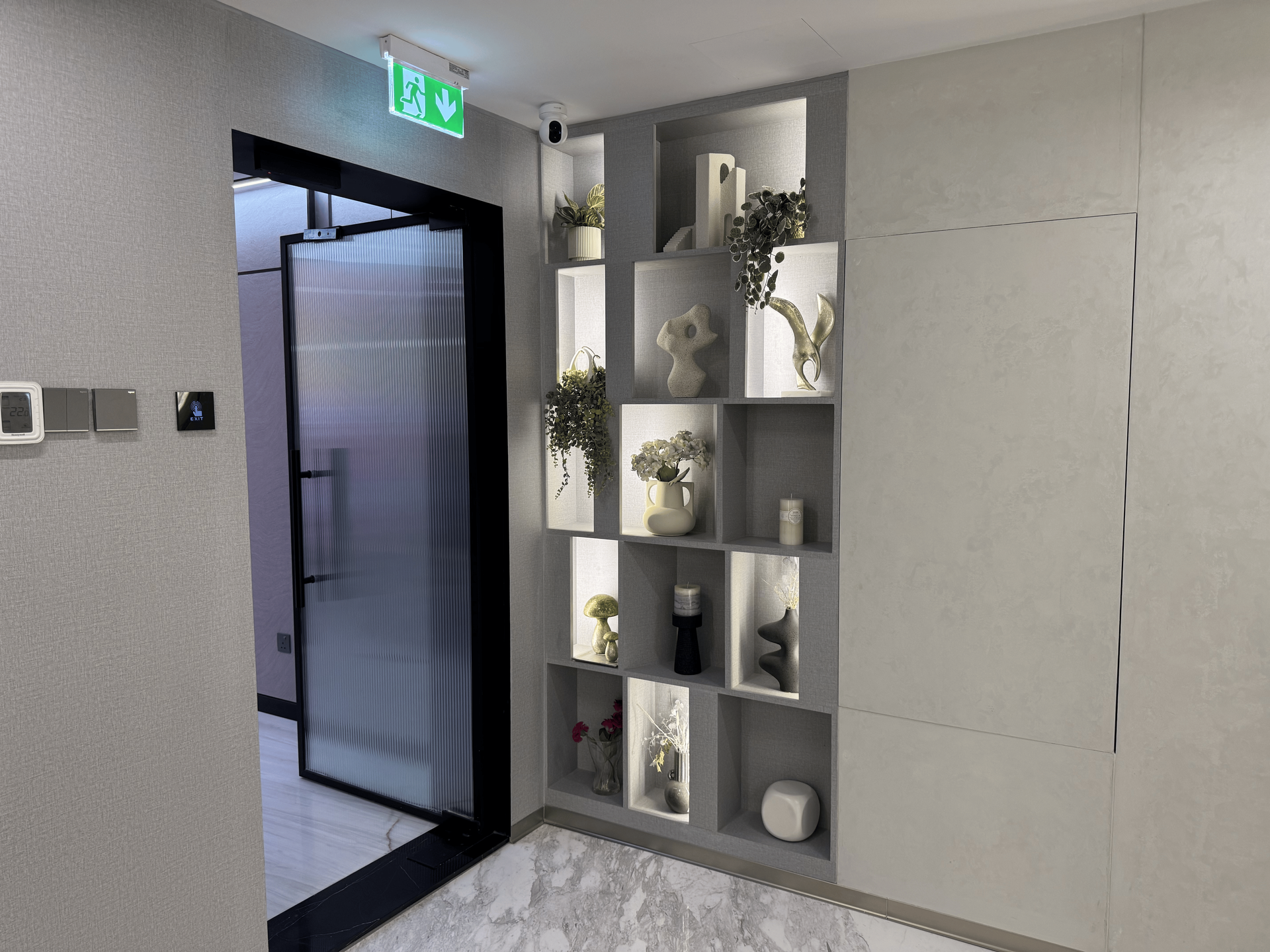 LED and architectural lighting installation at HDS Tower, Dubai, UAE