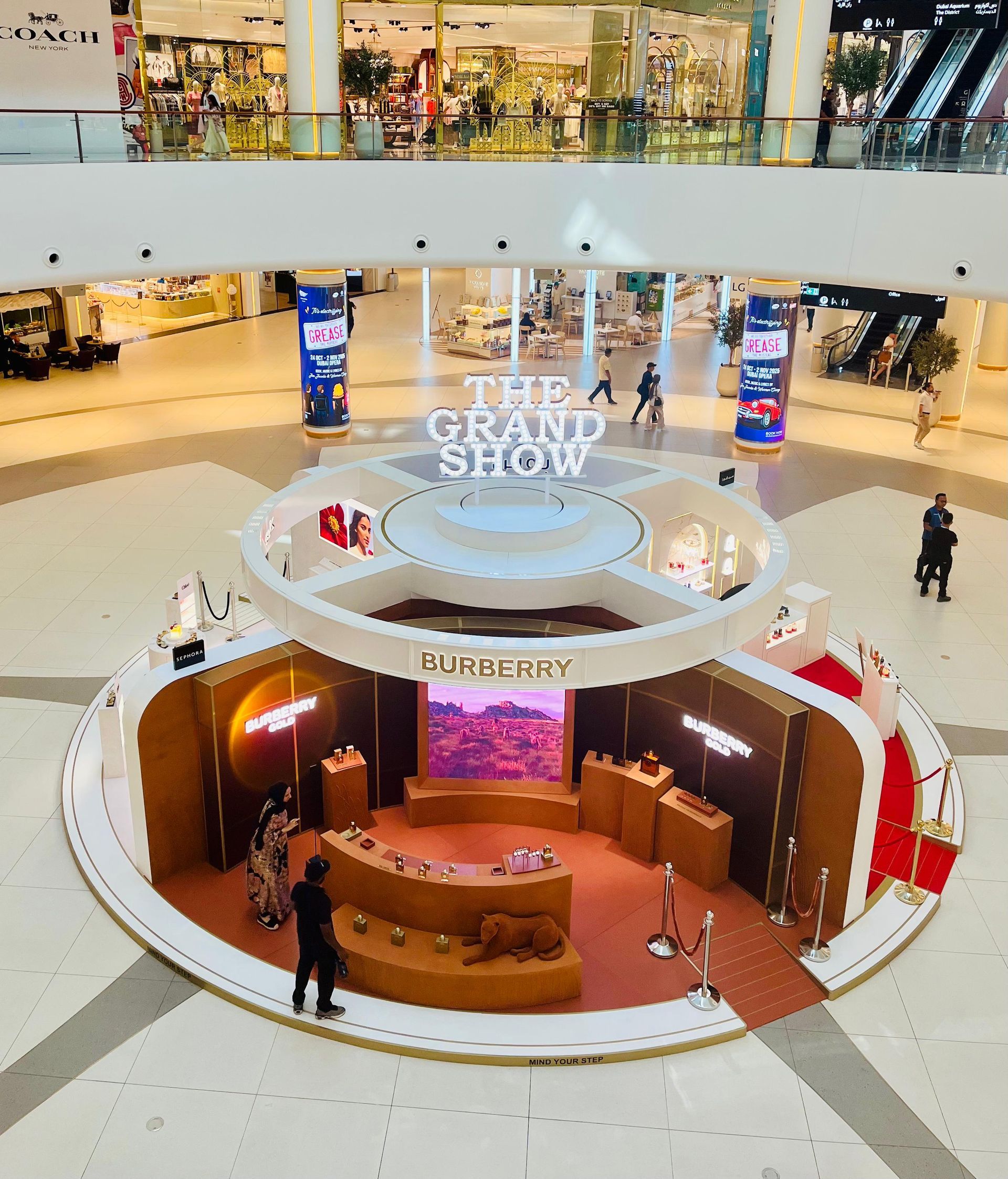 Indoor lighting design for commercial spaces at Dubai Mall, Dubai, UAE