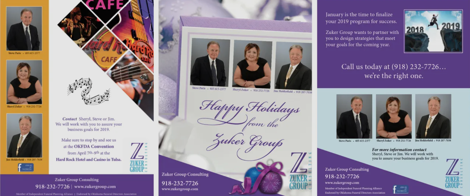 Flyers for Zuker Insurance
