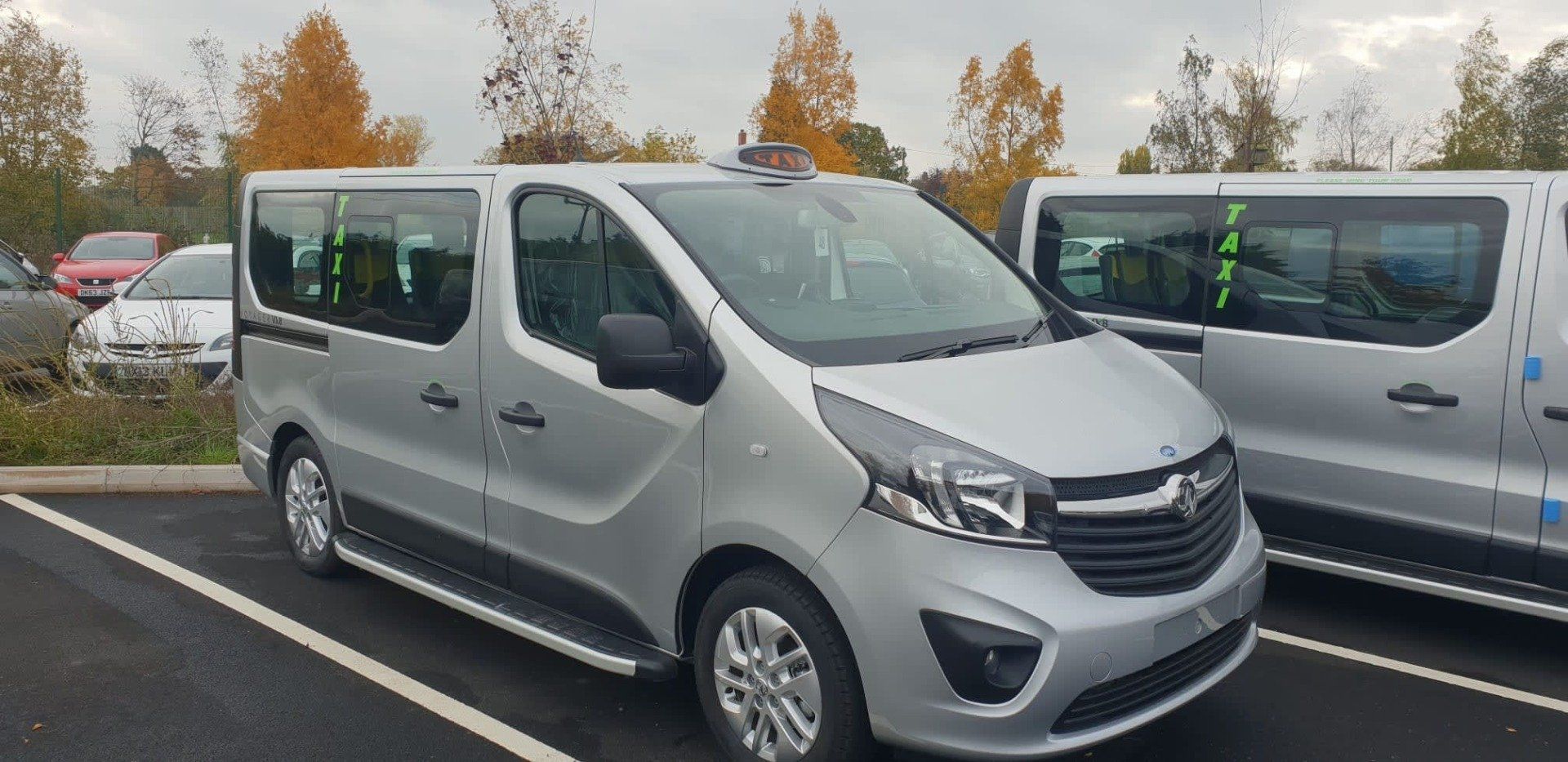 Silver taxi