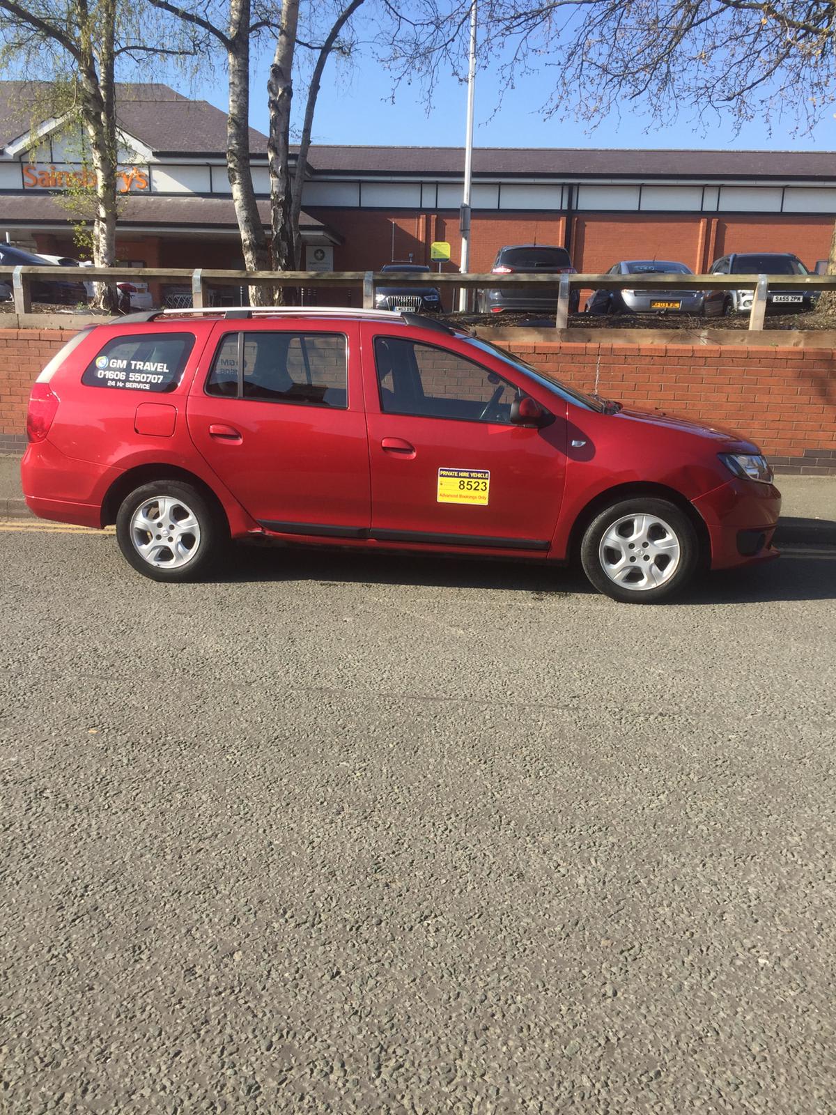 red taxi