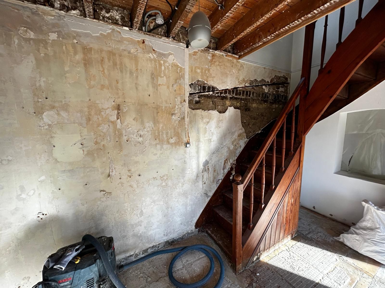 Escalier avant rénovation Le Havre
