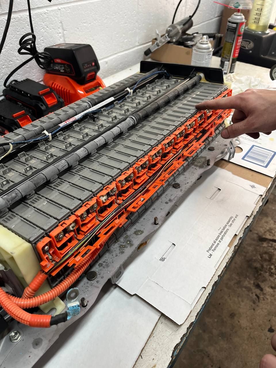 Corrosion on Prius hybrid battery terminals