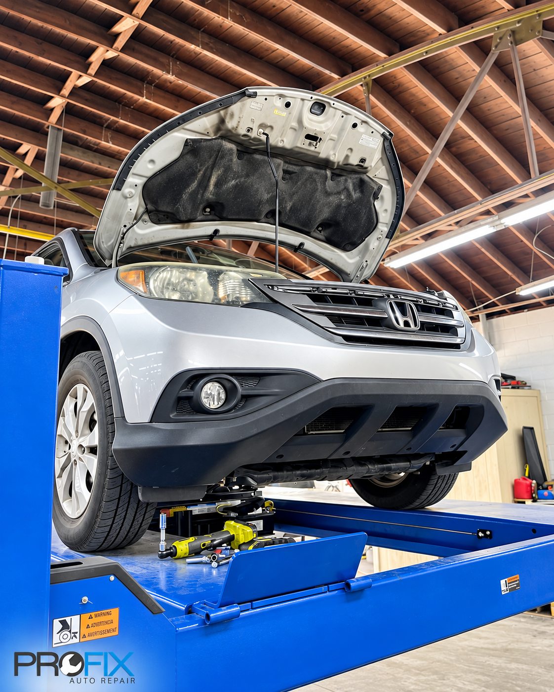 2012 Honda CR-V undergoing A/C repair at PROFIX