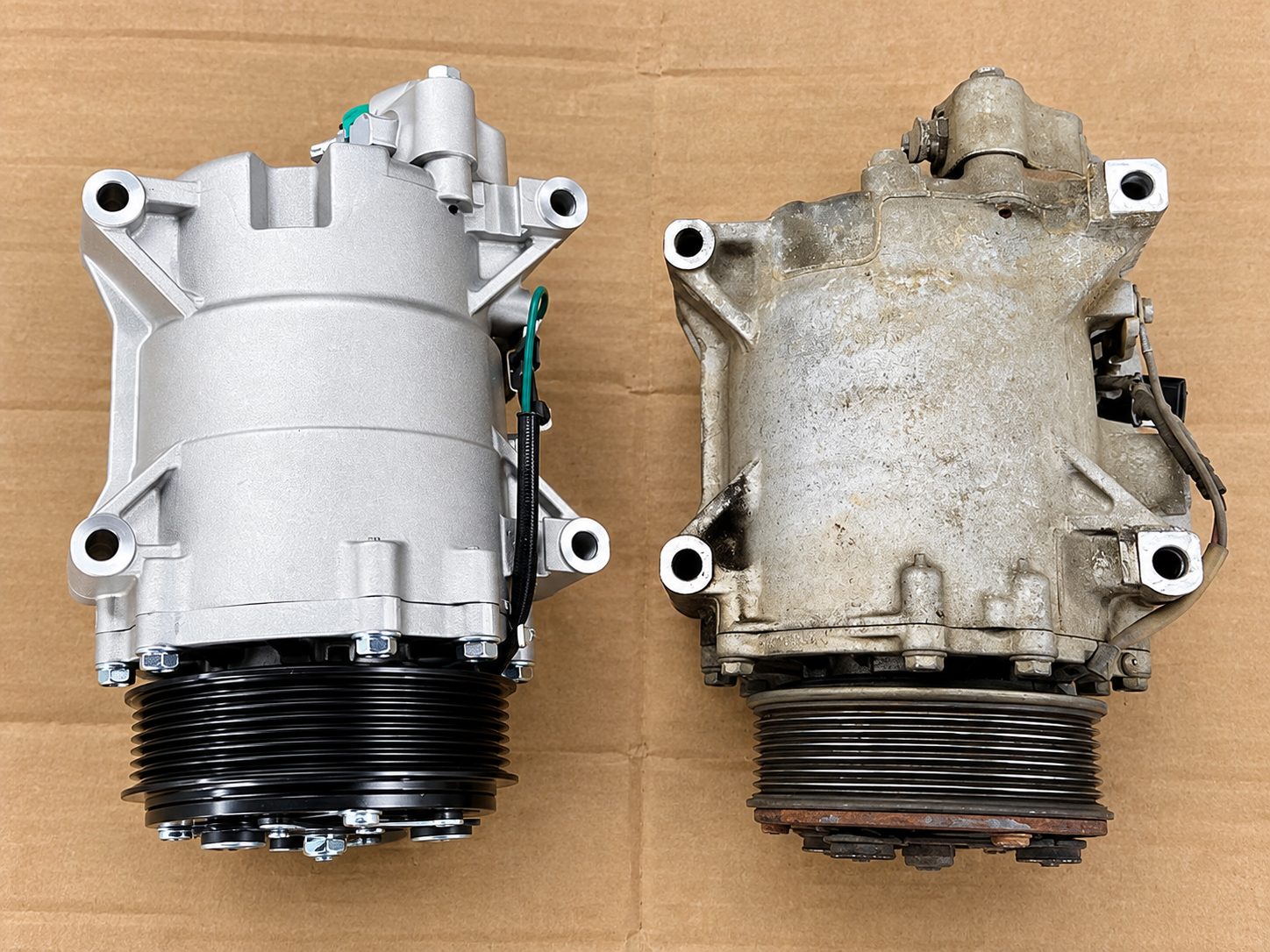 New and failed Honda CR-V A/C compressors