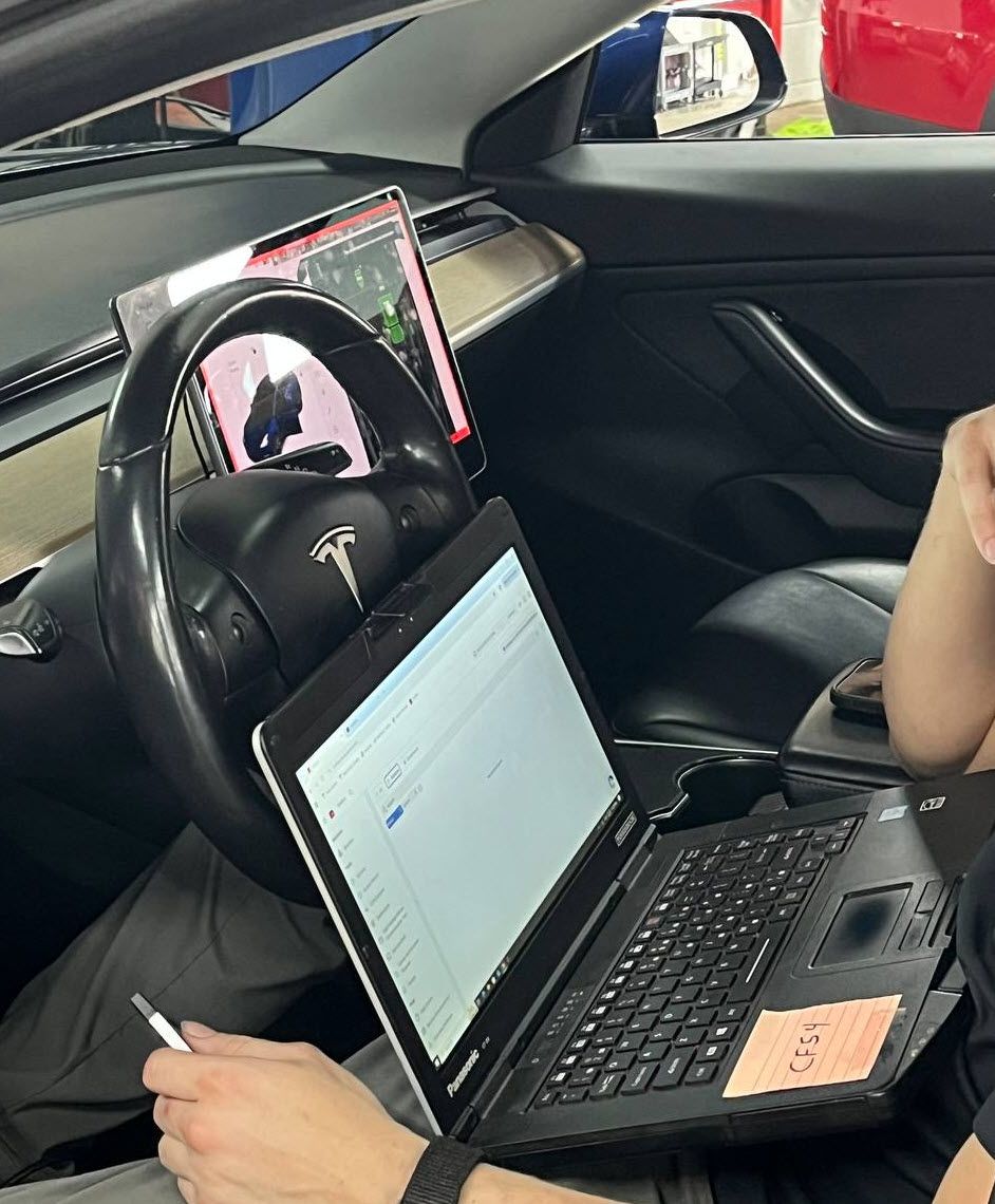 Tesla Model 3 OCS calibration with Toolbox