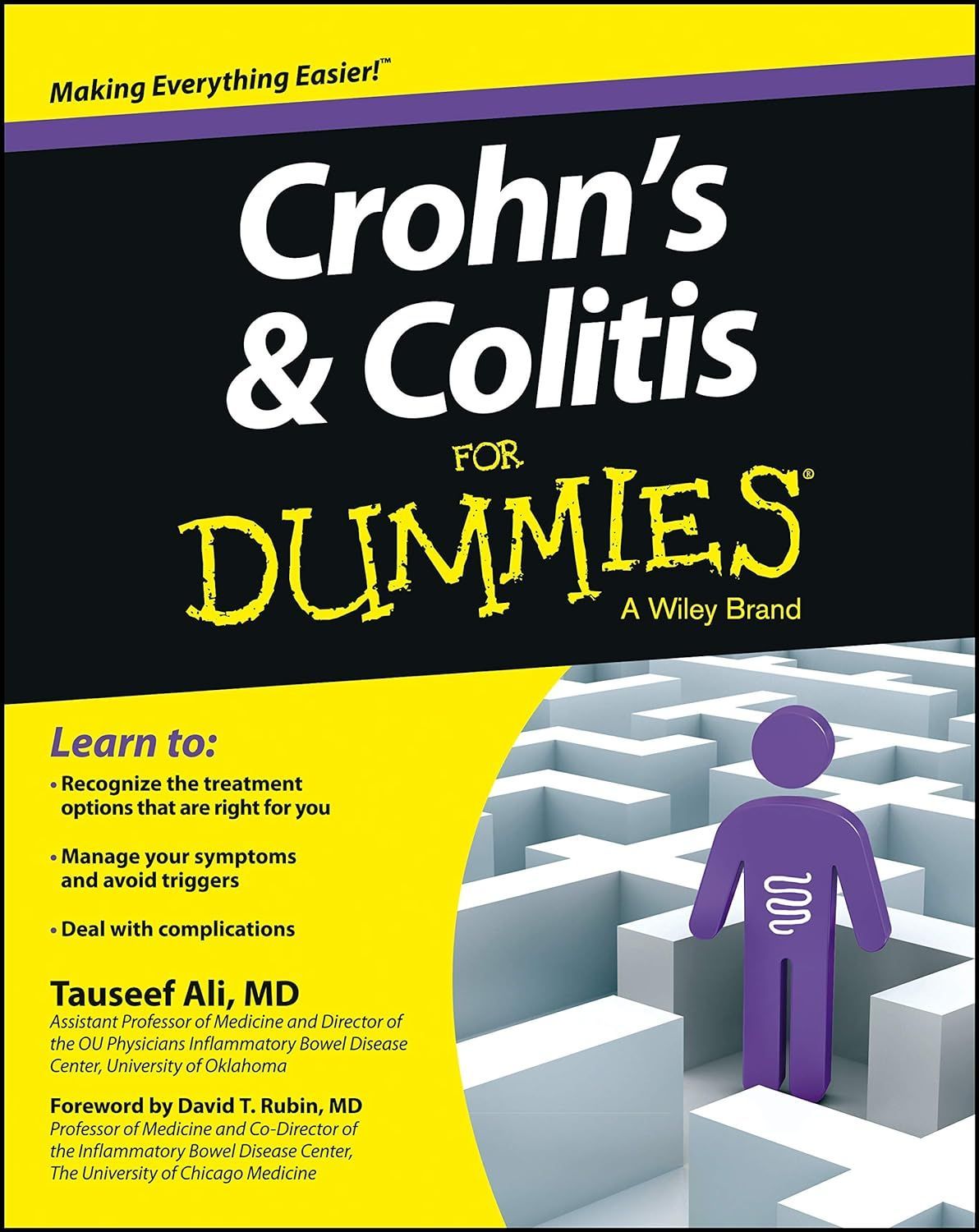 a book titled Crohn's & Colitis for Dummies, edited by Anam Ahmed.
