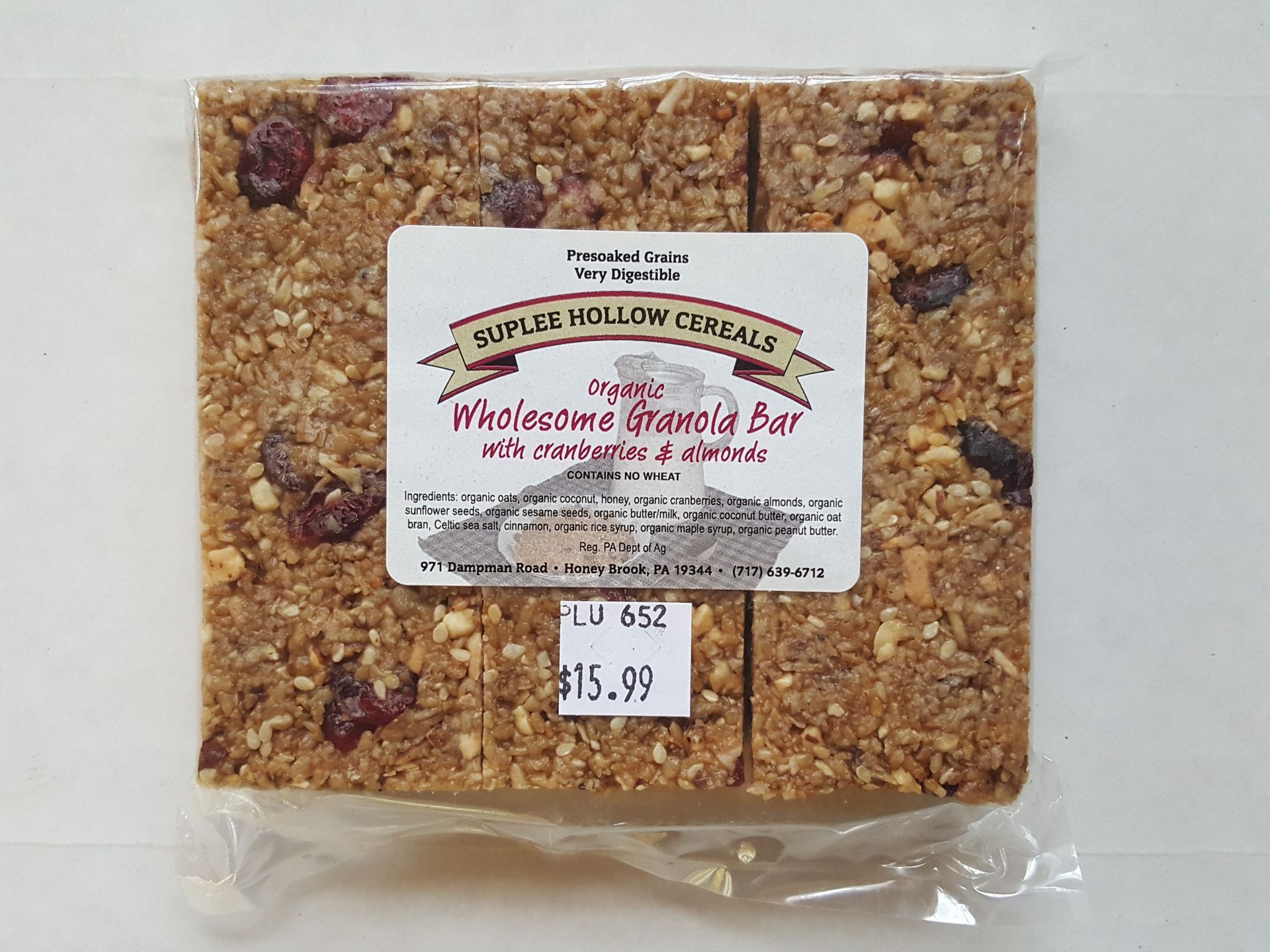A package of healthy chocolate truffles from walnut run farm