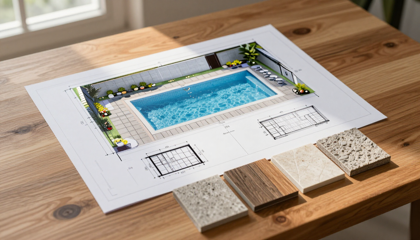 Planificación de una piscina residencial a medida