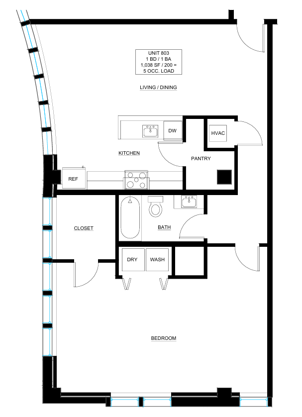 Flats at SoMa Floorplan 2