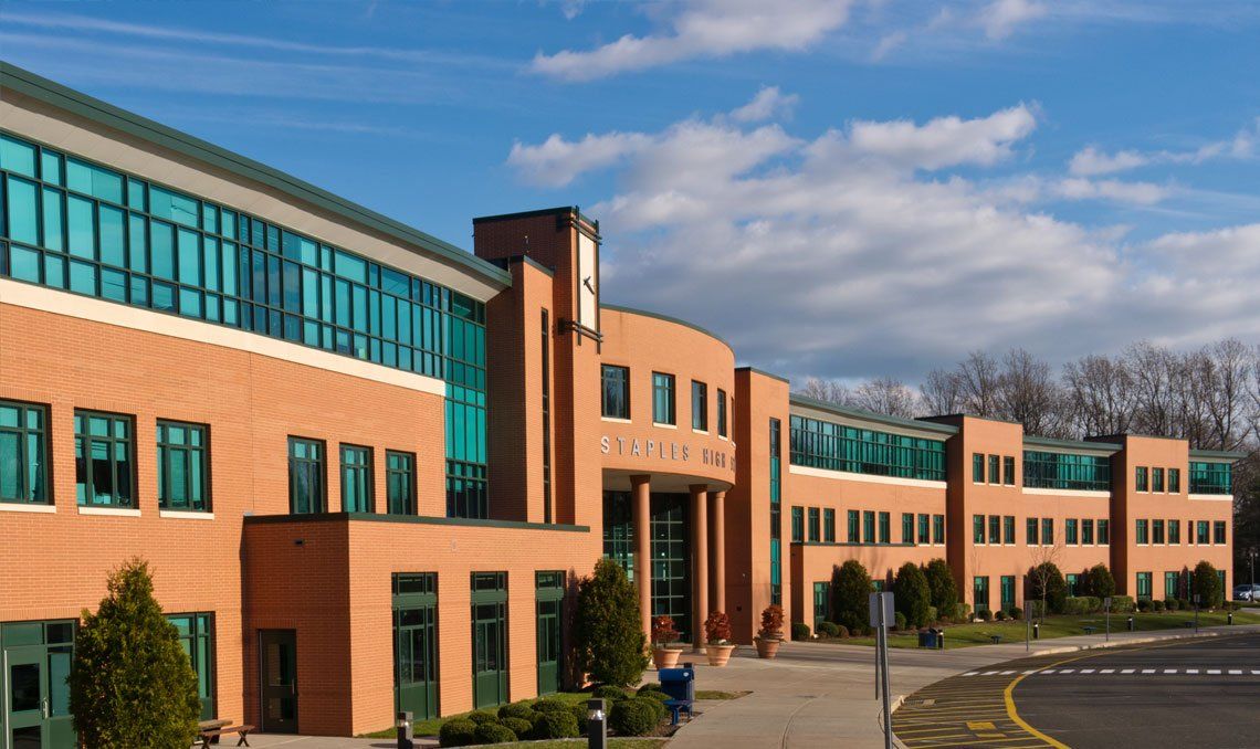 Front entrance of a school