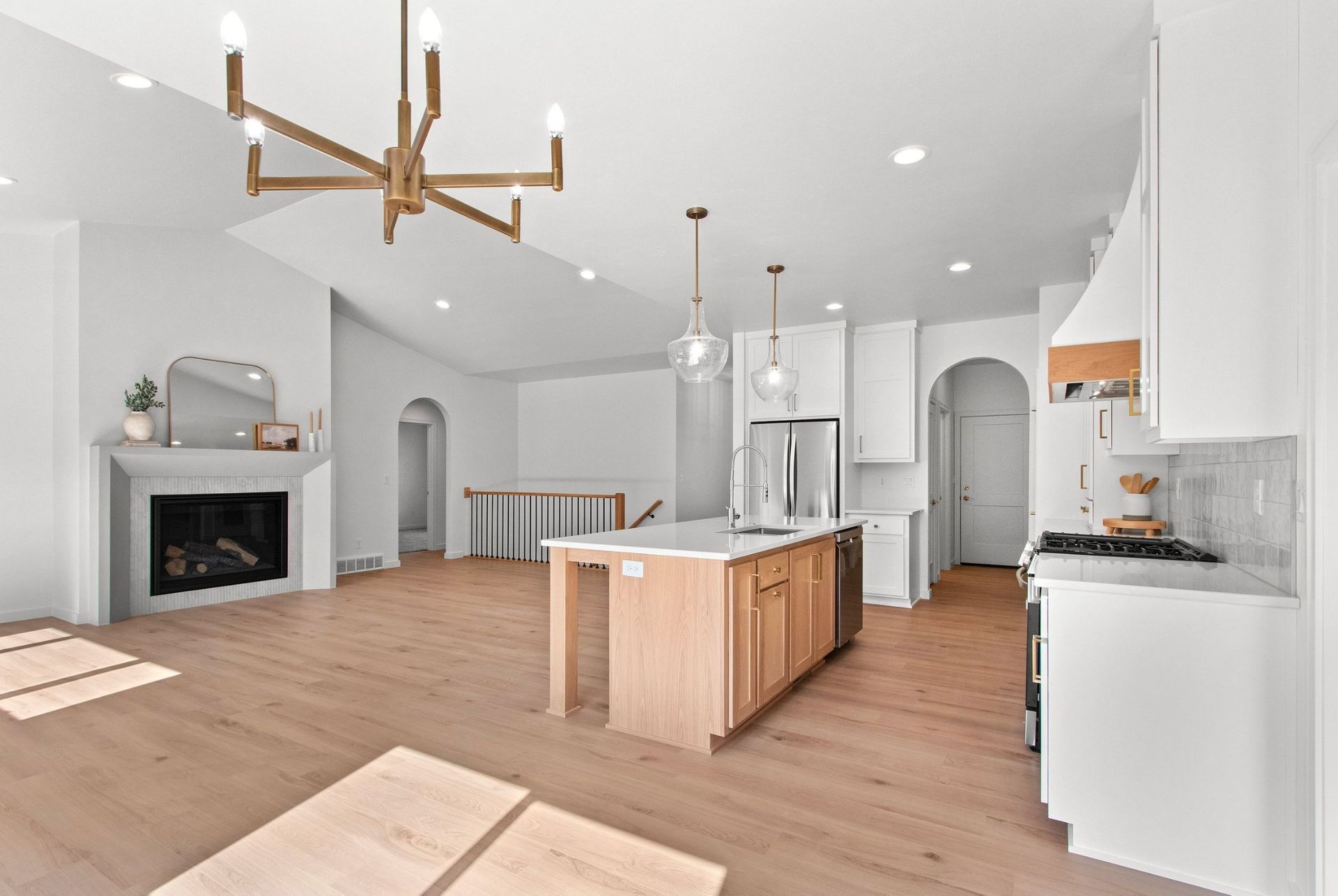 Heirloom custom cabinets in kitchen 16