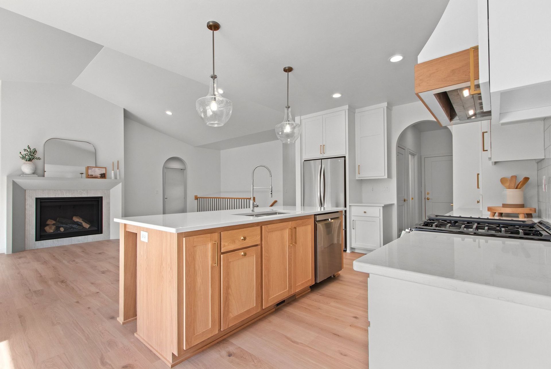 Heirloom custom cabinets in kitchen 14