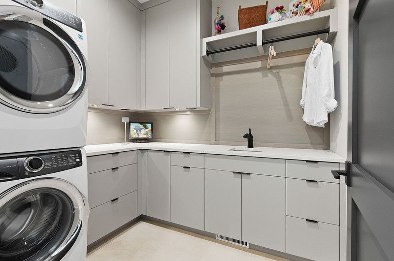 utopian laundry custom cabinets