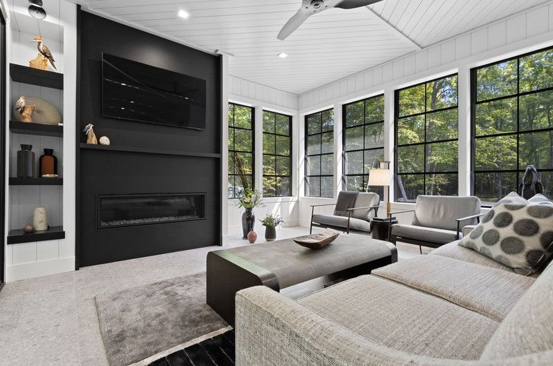 custom cabinets in entertainment room