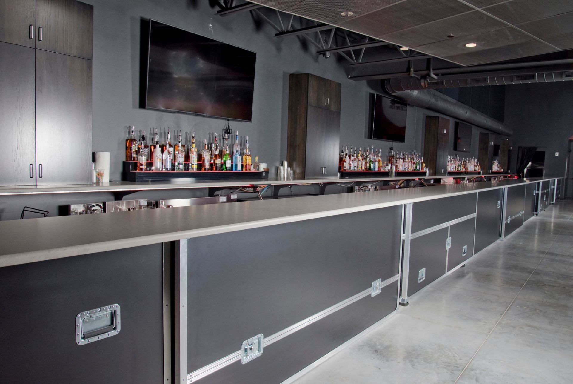 custom made cabinets for business bars