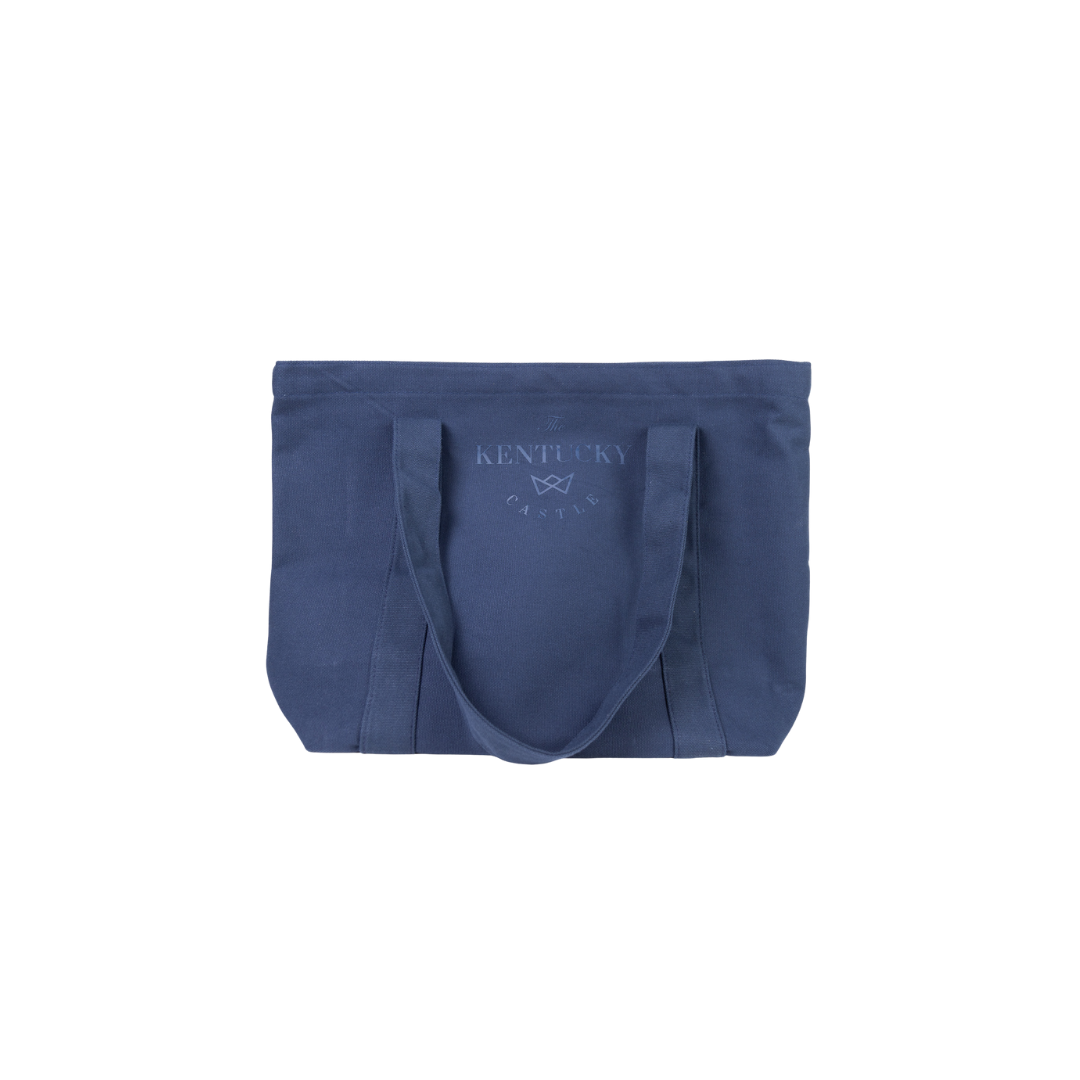 Blue tote bag with