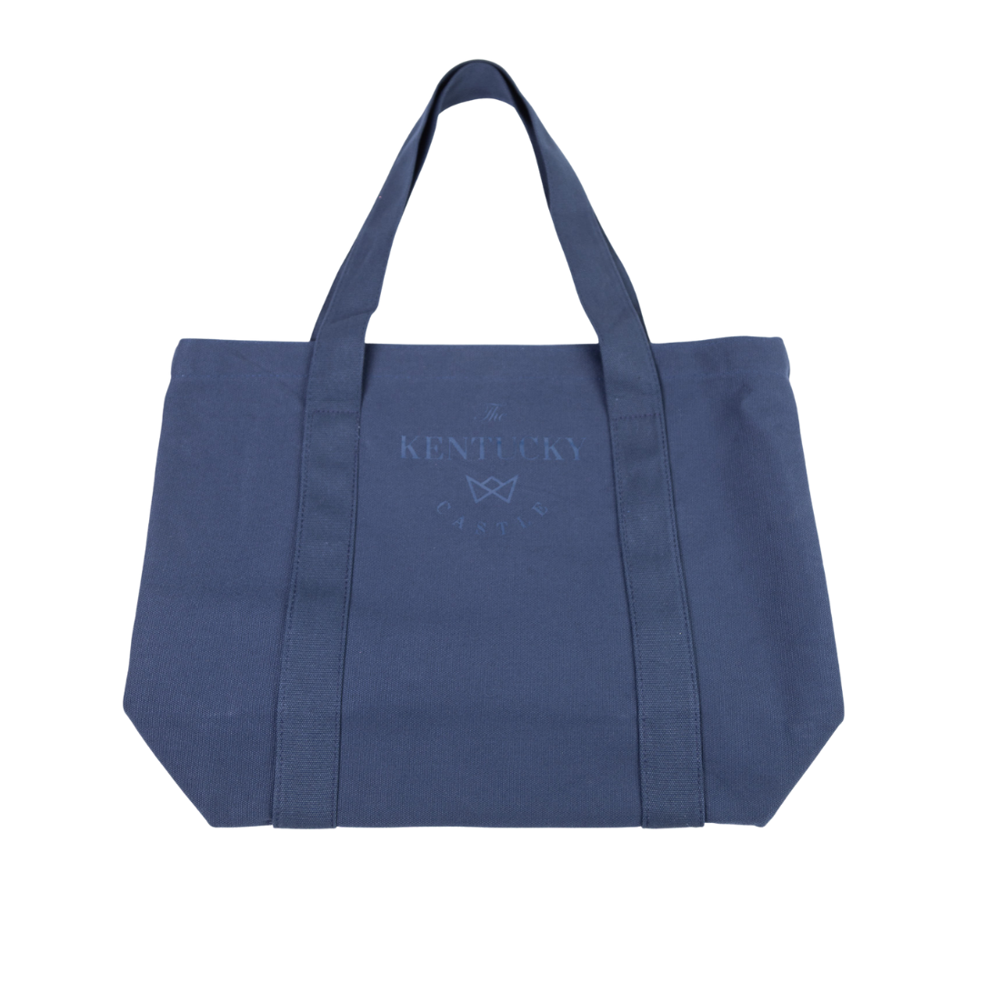 Blue tote bag with