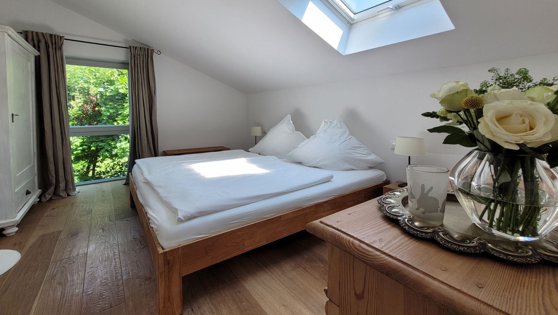 Schlafzimmer 1 des Ferienhaus Tegernsee Chalet 