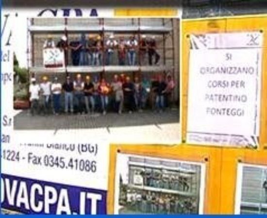 Locandina ponteggi