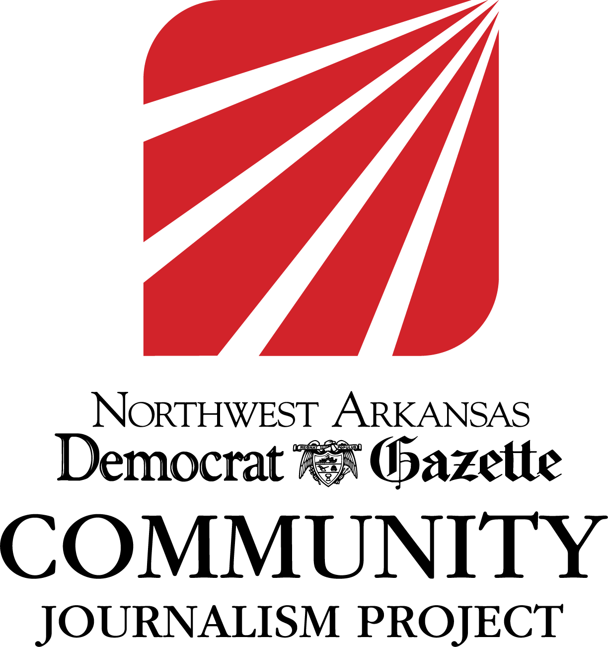 The Northwest Arkansas Democrat-Gazette Community Journalism Project Logo