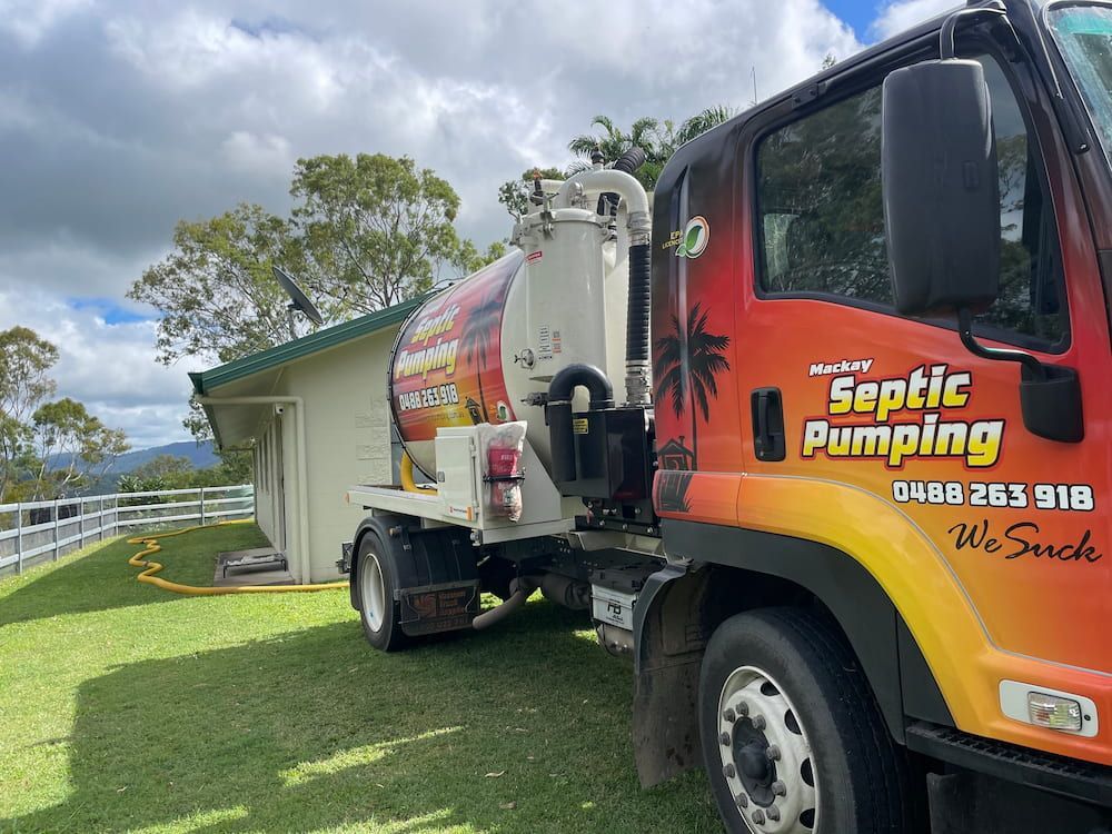 A Septic Tank in Front of a House— Mackay Septic Pumping In Mackay, QLD