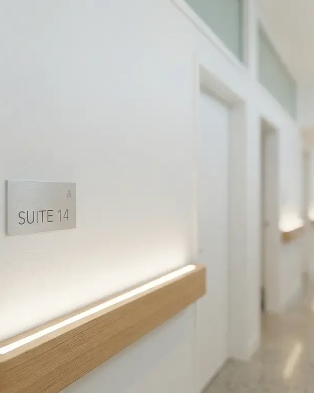 A hallway with a