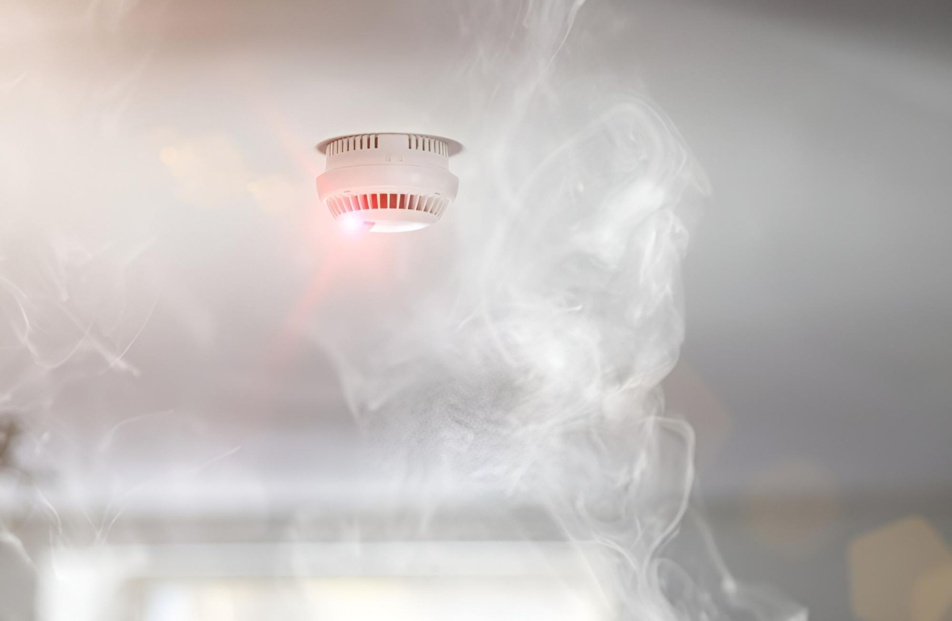 A Smoke Detector On The Ceiling — Chris North Electrical In Jones Hill, QLD
