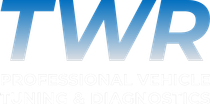 Blue gradient logo for TWR Professional Vehicle Tuning & Diagnostics.