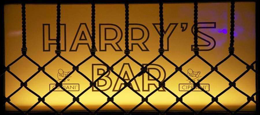 A backlit sign reading
