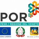 Logo of the European Regional Development Fund (FESR) for the Veneto Region, with EU, Italian Republic, and Veneto emblems.