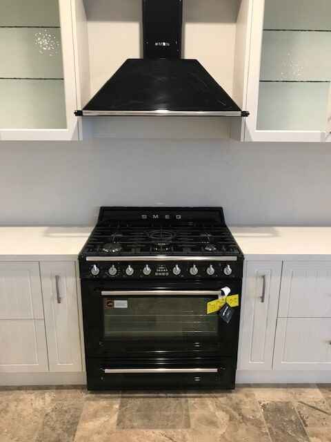 Stone Benchtops with free standing oven — West Stone Benchtops in Orange, NSW