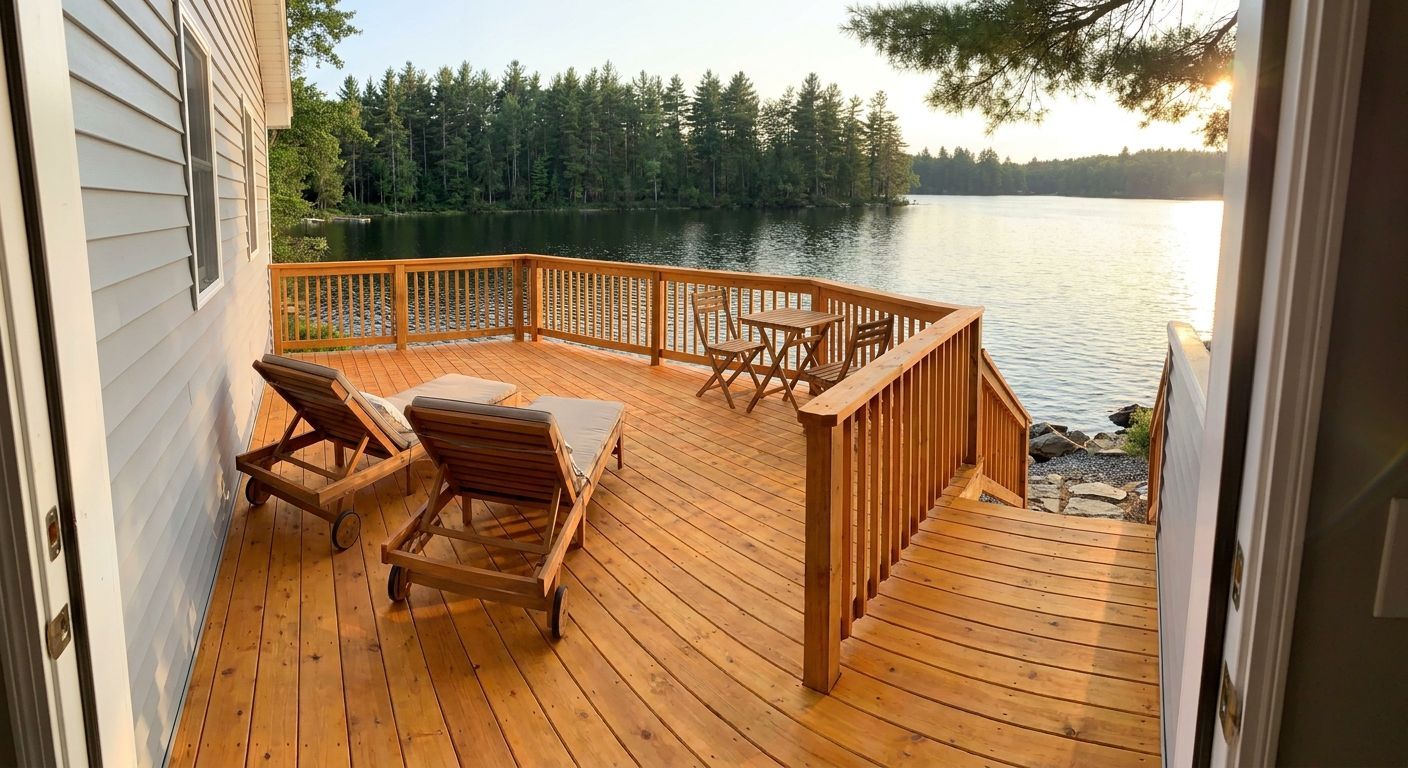 Cedar deck
