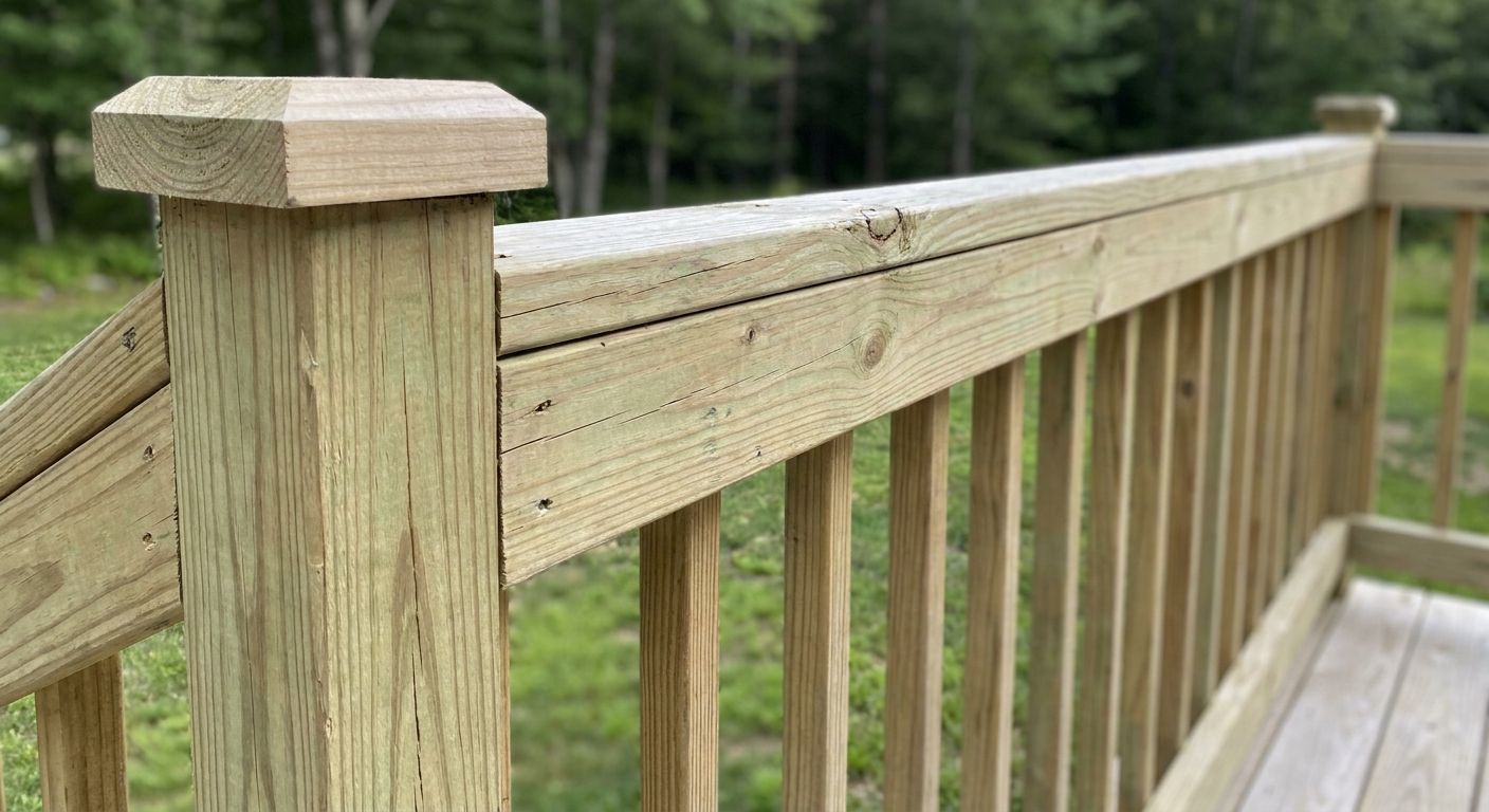 Pressure-treated railing