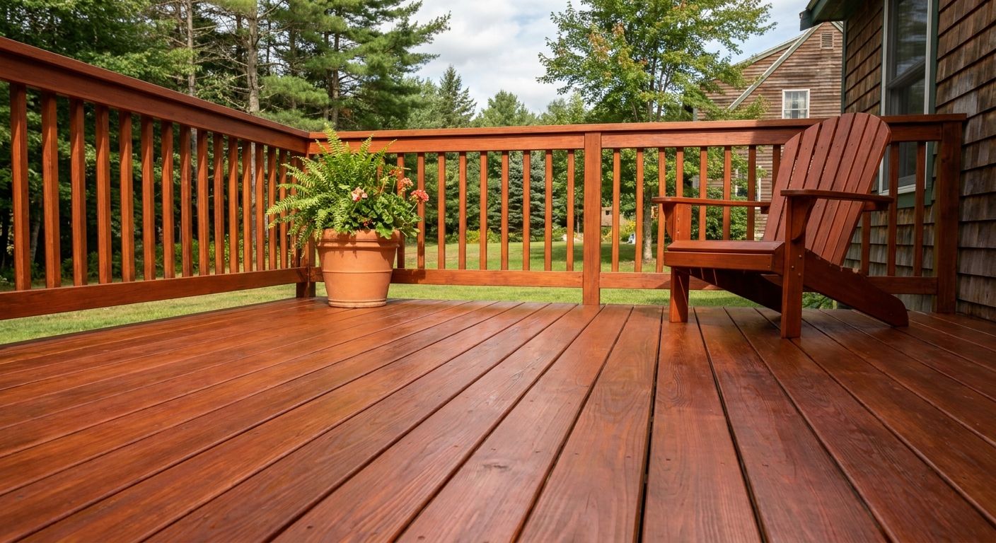 Redwood deck