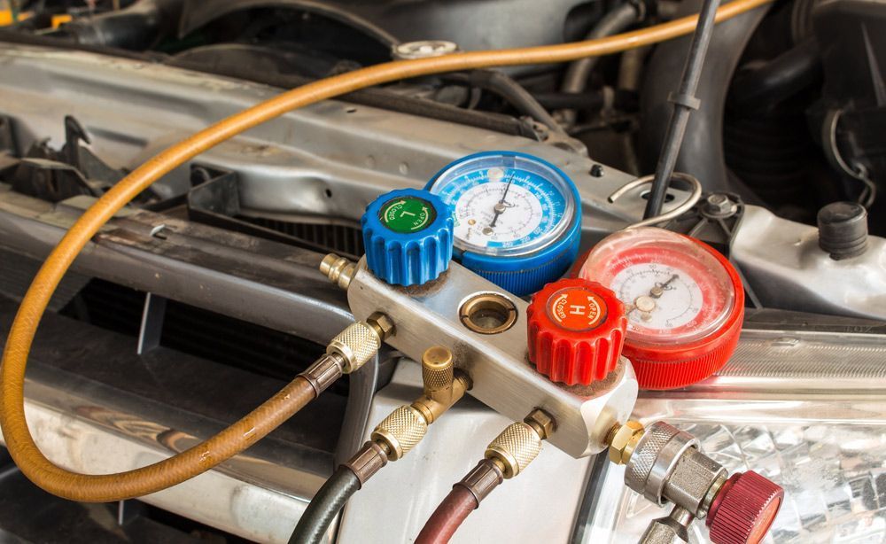 AC Gauges Connected to A Car Engine — Cartech Australia in Albury, NSW
