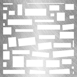 A set of white squares on a gray background.